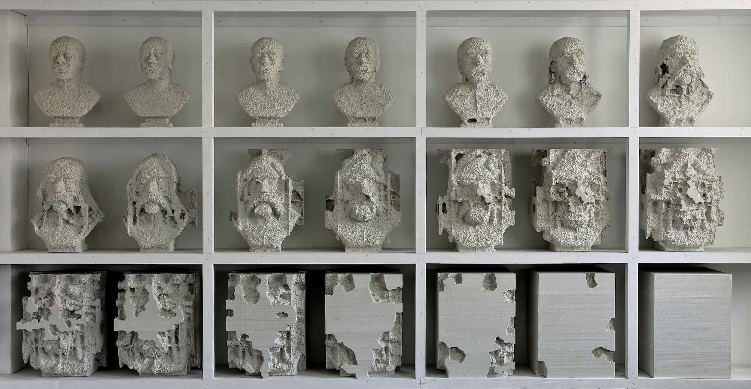 Andreas Burger | busts, 2012 | plaster | dimensions variable | unique piece