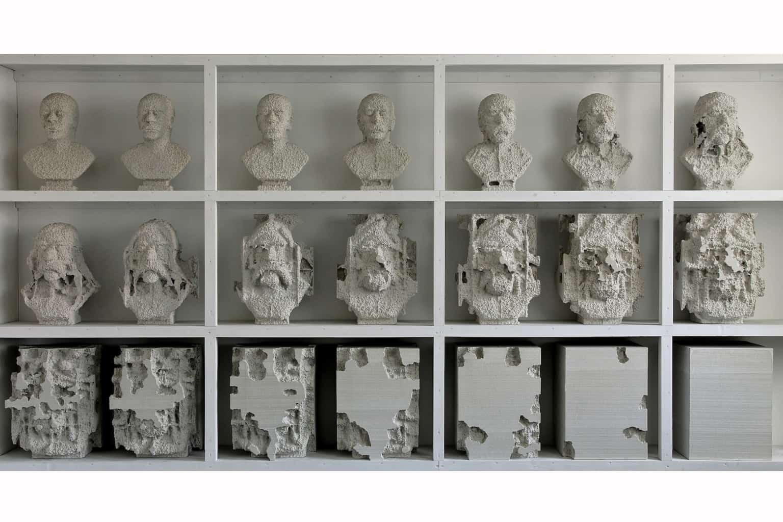 Andreas Burger | busts, 2012 | plaster | dimensions variable | unique piece