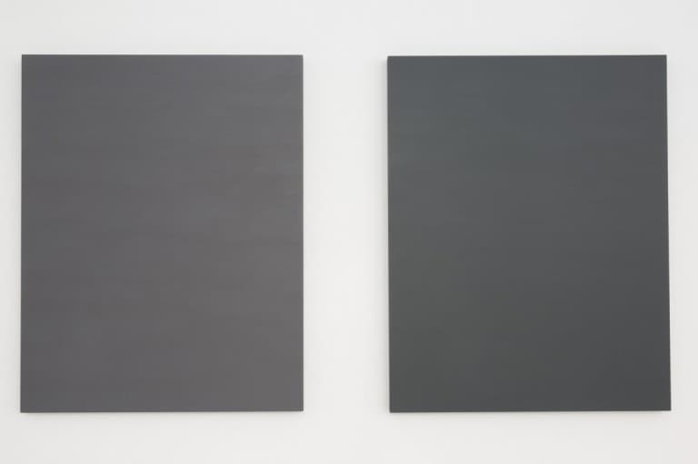 Andreas Burger | 7 grey, 7 colors, 2013 | acrylic on wood | cm. 70 x 55 x 3 each.