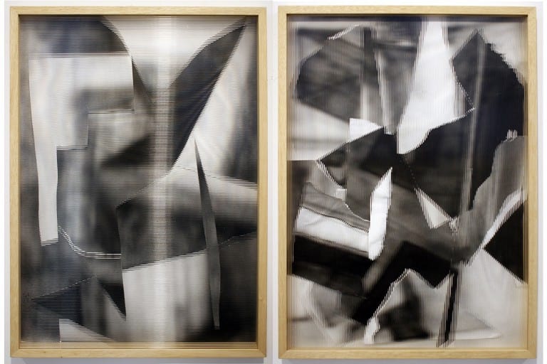 CLEMENS BEHR | untitled place, 2015 | plexiglass, spray varnish, paper collage | cm. 50 x 70 (each)