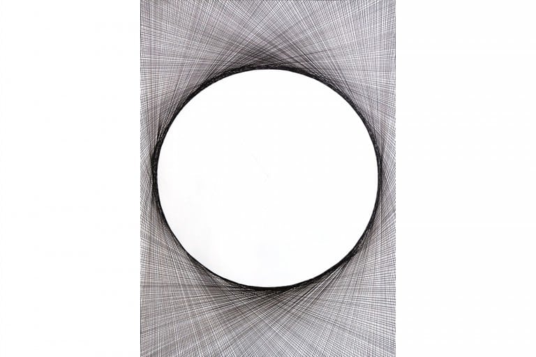 IGNACIO URIARTE | Straight line outer circle 1, 2015 | Pigmented ink on paper | cm. 59,4 x 42 cm