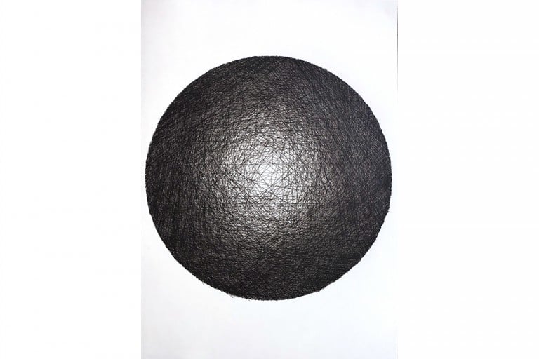 IGNACIO URIARTE | Straight line outer circle 2, 2015 | Pigmented ink on paper | cm. 59,4 x 42 cm