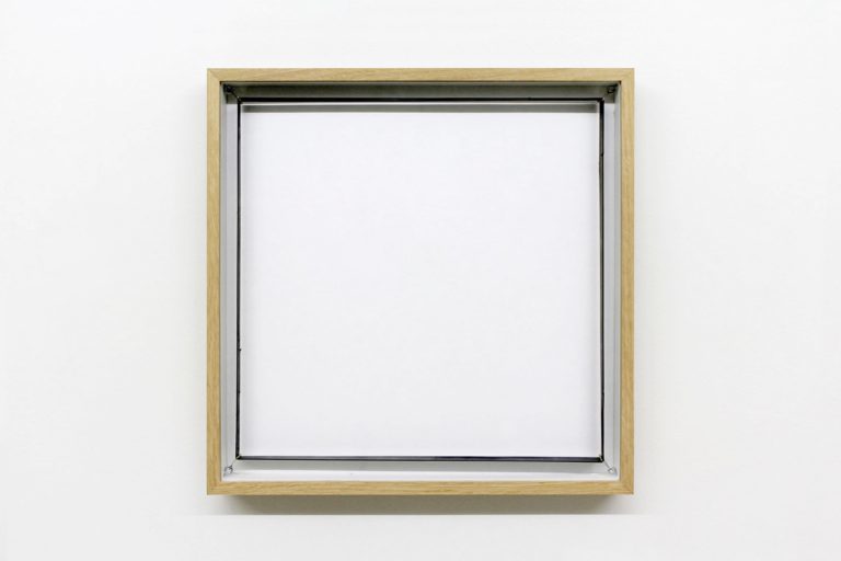 tight-framed 01 (square), 2014 | oak, rubber | cm. 42 x 42 x 4